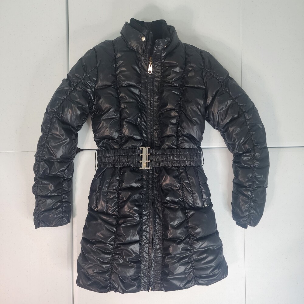 Ugg Women S Belted Black Down Puffer Jacket/Parka/Coat MRSP $550 Valerie Long